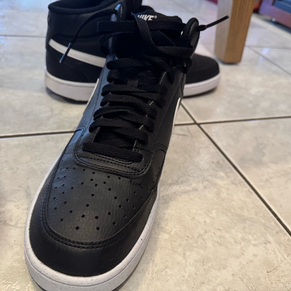 Nike Court Vision Mid Black with White Sole perfect condition size 11 - Picture 8 of 8